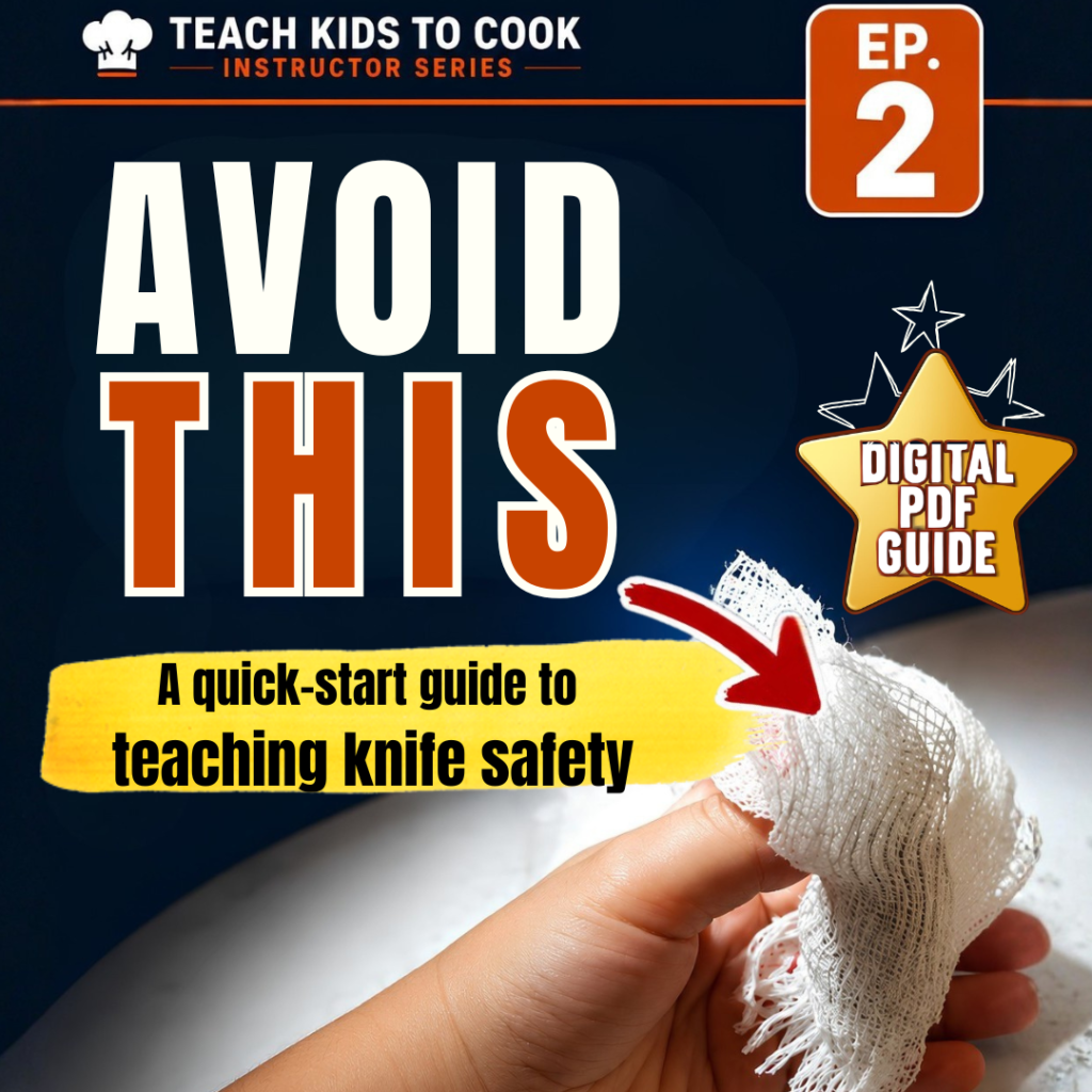 Knife Safety Instructor Guide cover showing a bandaged finger with the words Avoid This