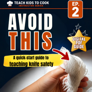 Knife Safety Instructor Guide cover showing a bandaged finger with the words Avoid This